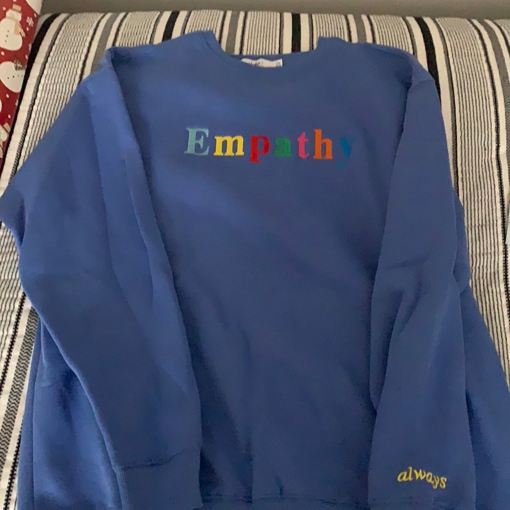 Blue empathy sweatshirt